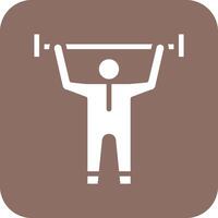 Weight Lifting Vector Icon