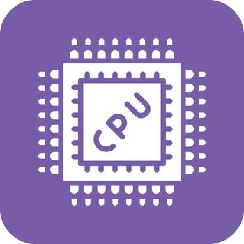 microprocesador vector icono