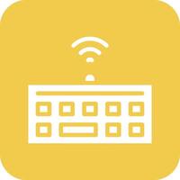 Wireless Keyboard Vector Icon