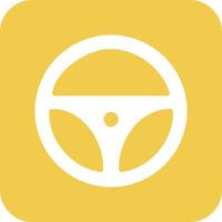 Steering Wheel Vector Icon