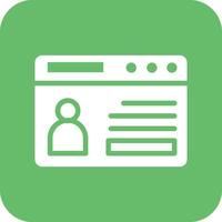 Web Portfolio Vector Icon