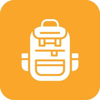 icono de vector de mochila