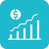 economía crecimiento vector icono