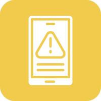 Mobile Warning Vector Icon