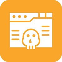 Browser Hacked Vector Icon
