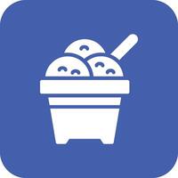 icono de vector de helado