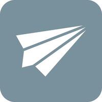 Paper Plane Vector Icon