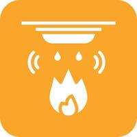 icono de vector de alarma de incendio