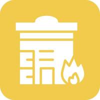 Building Fire Vector Icon