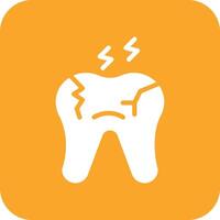 Tooth Decayed Vector Icon