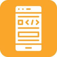 Smartphone Coding Vector Icon