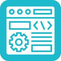 Browser Setting Vector Icon
