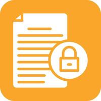 Document Security Vector Icon