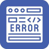 código error vector icono