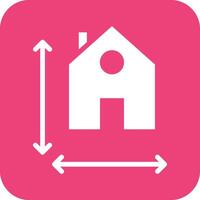 House Measurement Vector Icon