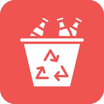 Plastic Recycle Vector Icon