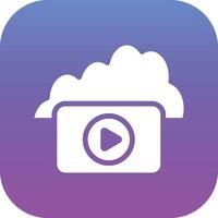 Cloud Videos Vector Icon Vector Icon