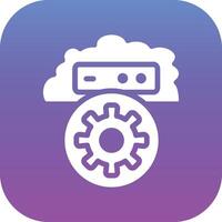 Cloud Setting Vector Icon