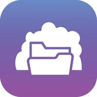 Cloud Folder Vector Icon