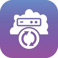 Cloud Backup Vector Icon