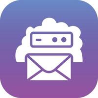 Cloud Email Vector Icon