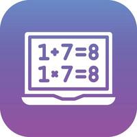 Online Maths Vector Icon