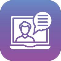 Online Lecture Vector Icon