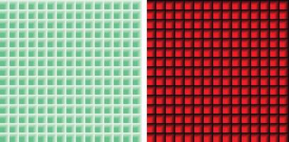 geométrico 3d óptico sin costura patrones conjunto vector