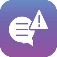 Chat Alert Vector Icon