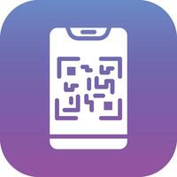 icono de vector de escaneo de código qr