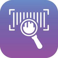 Barcode Search Vector Icon