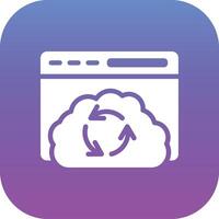 Cloud Sync Vector Icon