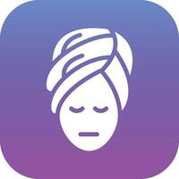 Head Towel Vector Icon