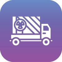 Neclear Truck Vector Icon