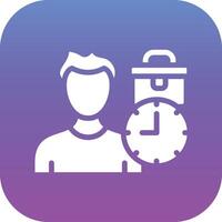 Work Time Vector Icon