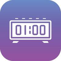 Digital Clock Vector Icon