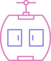 Gondola Linear Two Colour Icon vector