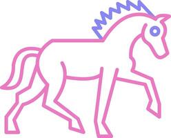 Horse Linear Two Colour Icon vector