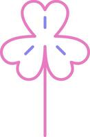 Clover Linear Two Colour Icon vector