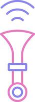 Horn Linear Two Colour Icon vector
