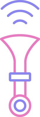 Horn Linear Two Colour Icon