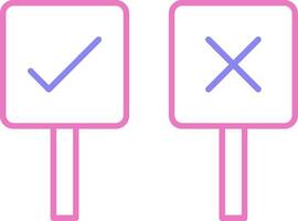 Decision Making Linear Two Colour Icon vector