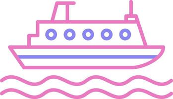 Cruiser Linear Two Colour Icon vector