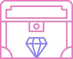 Valuable Linear Two Colour Icon vector