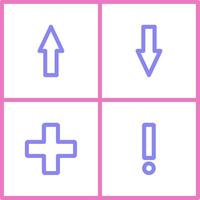 Swot Analysis Linear Two Colour Icon vector