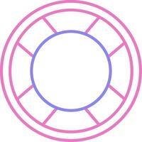 Lifebuoy Linear Two Colour Icon vector