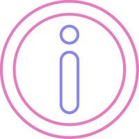 Information Linear Two Colour Icon vector