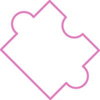 Puzzle Linear Two Colour Icon vector