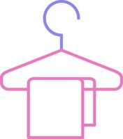 Changing Room Linear Two Colour Icon vector