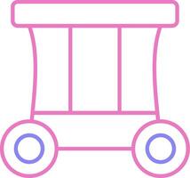 Carriage Linear Two Colour Icon vector